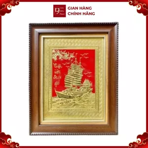 Tranh Đồng Thuận Buồm Xuôi Gió ( 28x38cm ) - Cửu Diệu Thiên - TB005