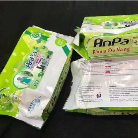 Khăn ướt đa năng, tẩy sạch mọi vết dầu mỡ - BAO BÌ VUI