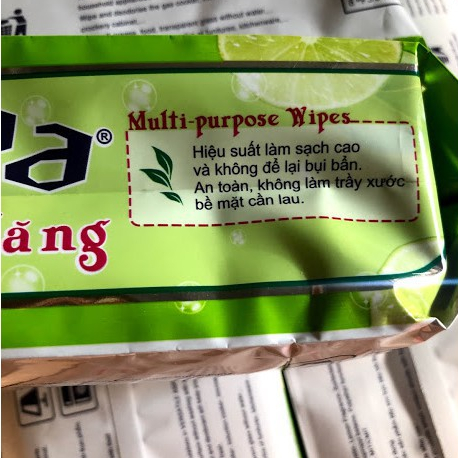Khăn ướt đa năng, tẩy sạch mọi vết dầu mỡ - BAO BÌ VUI