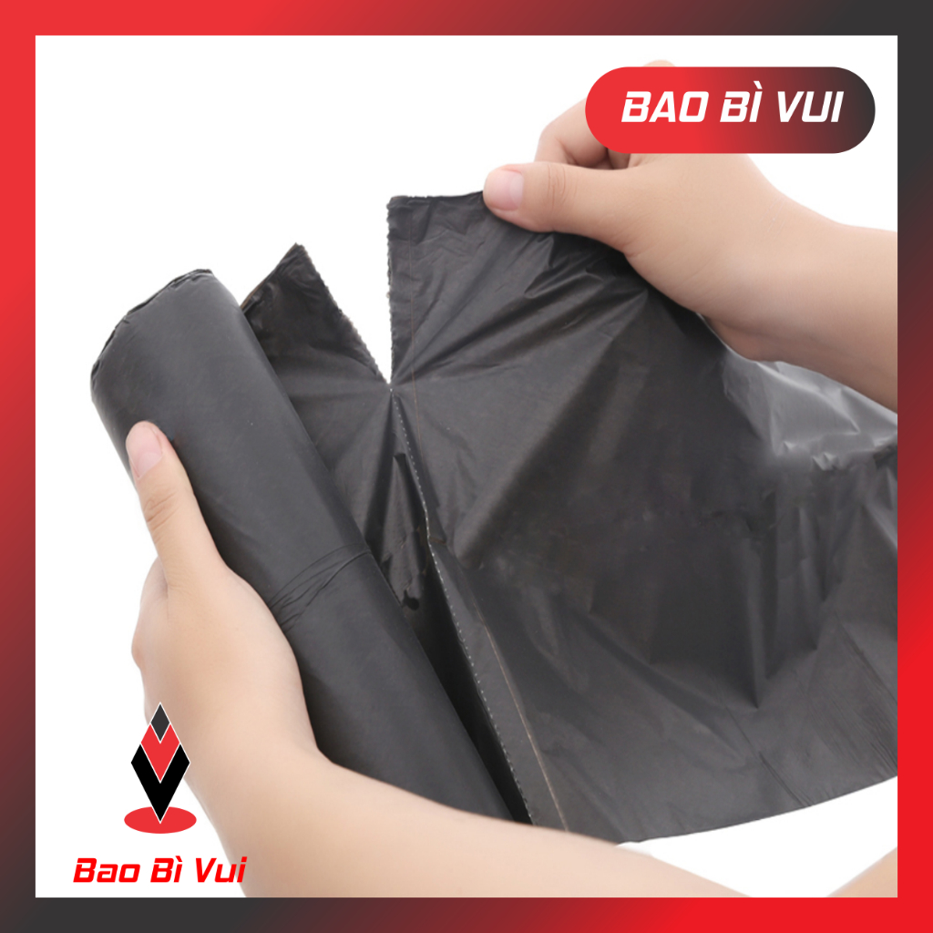 ( 1 KG) Túi rác đen, túi rác đen công nghiệp - BAO BÌ VUI