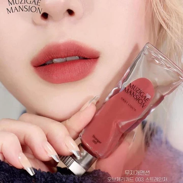 Son kem thuần chay Muzigae Mansion Object Liquid - Màu 003 - Tone cam cháy