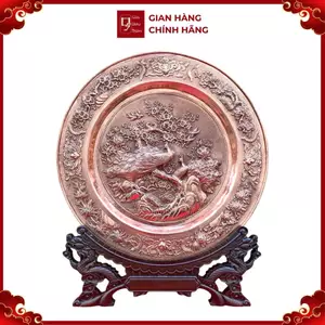 Tranh Đĩa Đồng Phu Quý Mãn Đường ( 35x41cm ) - Cửu Diệu Thiên - TD008