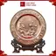 Tranh Đĩa Đồng Hoa Sen ( 35x41cm ) - Cửu Diệu Thiên - TD011