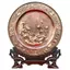 Tranh Đĩa Đồng Hoa Sen ( 35x41cm ) - Cửu Diệu Thiên - TD011