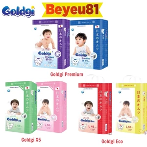 Bỉm dán/quần Goldgi+ size Nb92/S84/M66/M60/L56/L48/XL46/XL44/XXL34