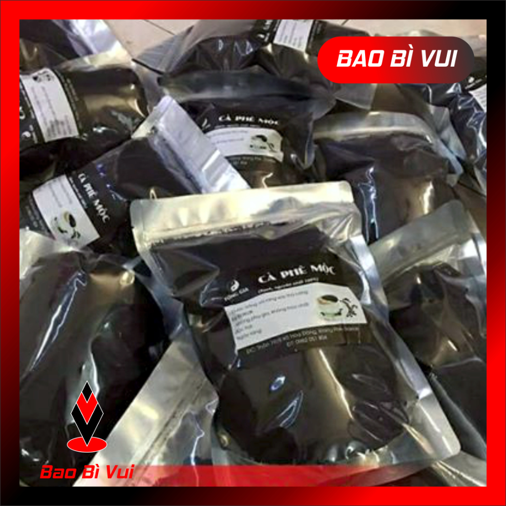 [1KG] Túi zip bạc đáy đứng mặt bạc mặt trong đủ size - BAO BÌ VUI