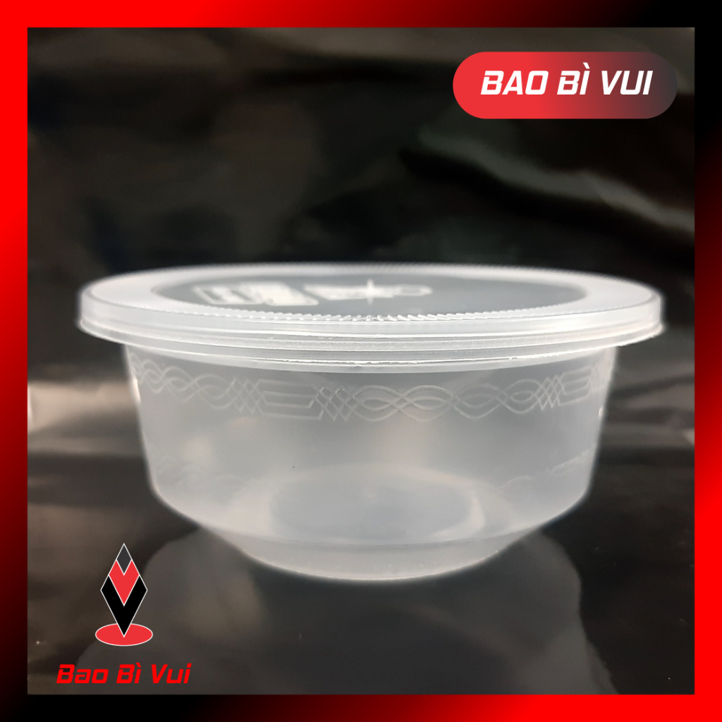 (COMBO 100 CÁI) Thố nhựa trong PP tô nhựa đựng phở cháo
