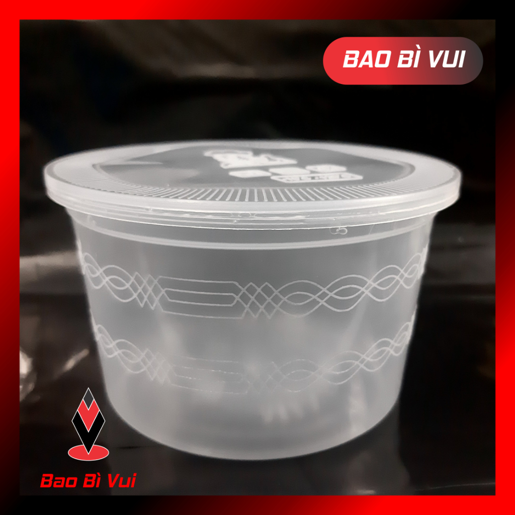(COMBO 100 CÁI) Thố nhựa trong PP tô nhựa đựng phở cháo