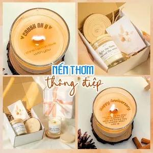 Nến Thơm Thông Điệp Ẩn Theo Yêu Cầu, Set Quà Tặng Nến Thơm, Tặng Người Yêu, Bạn Bè, Đồng nghiệp