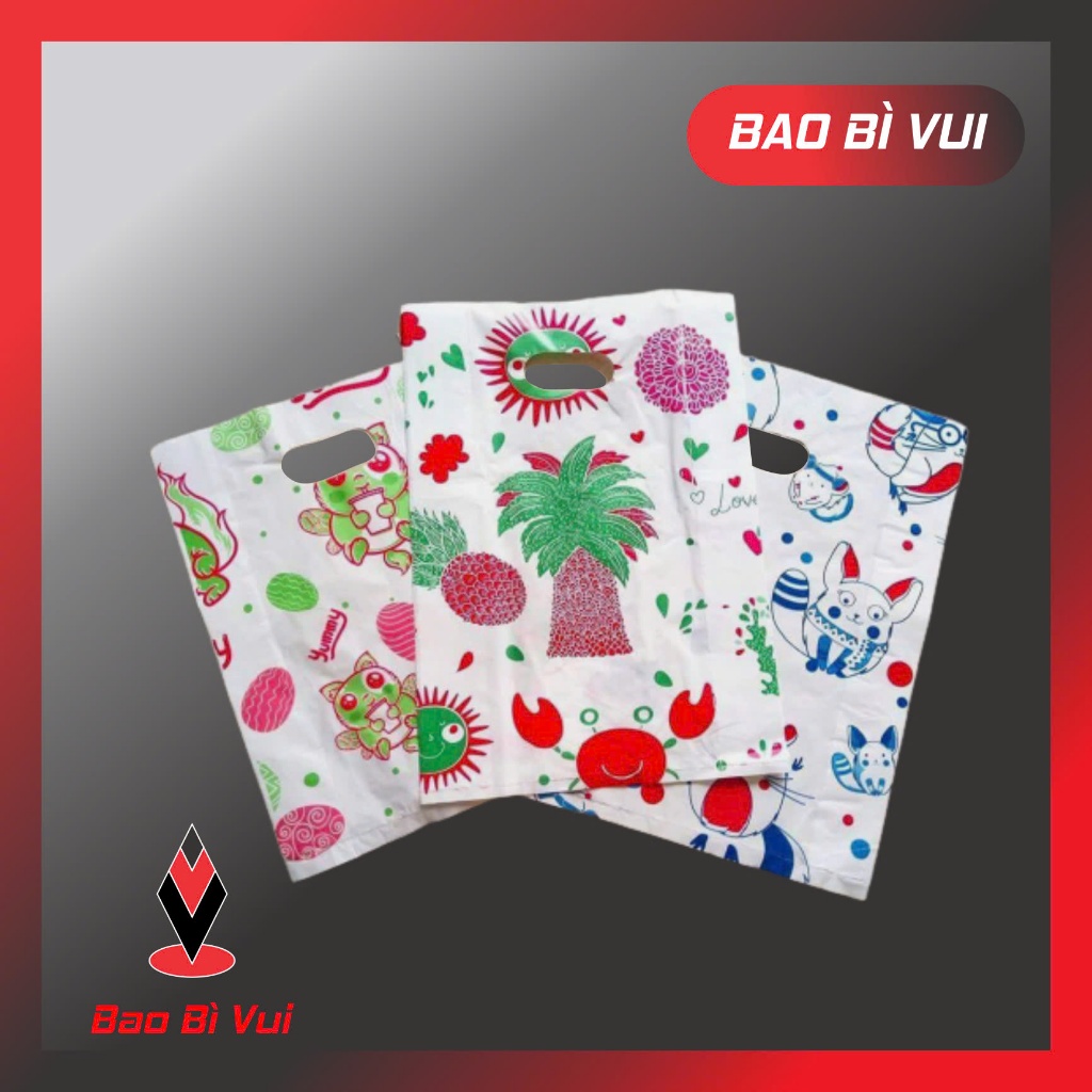 [ 1kg] Túi hột xoài in hình - BAO BÌ VUI