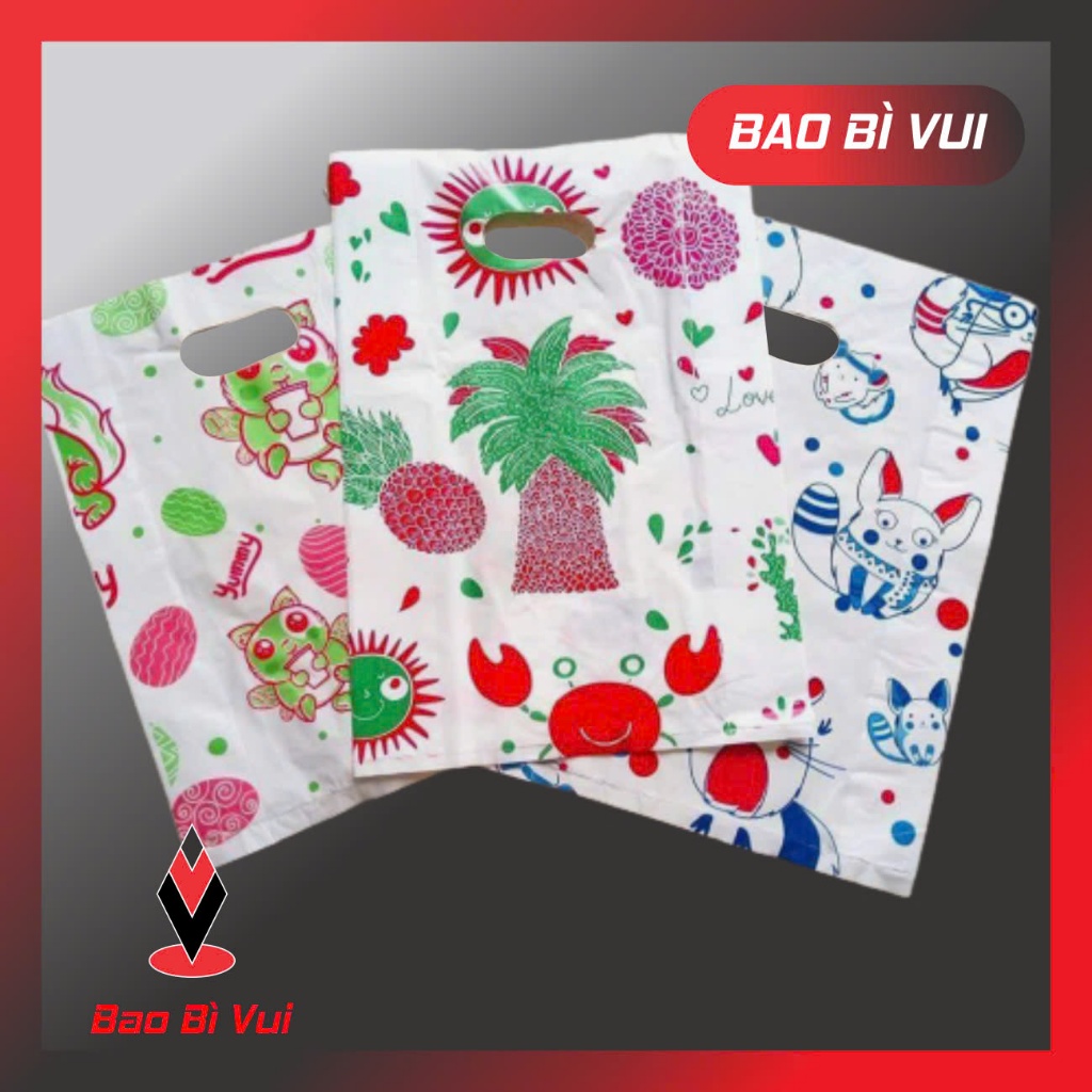 [ 1kg] Túi hột xoài in hình - BAO BÌ VUI