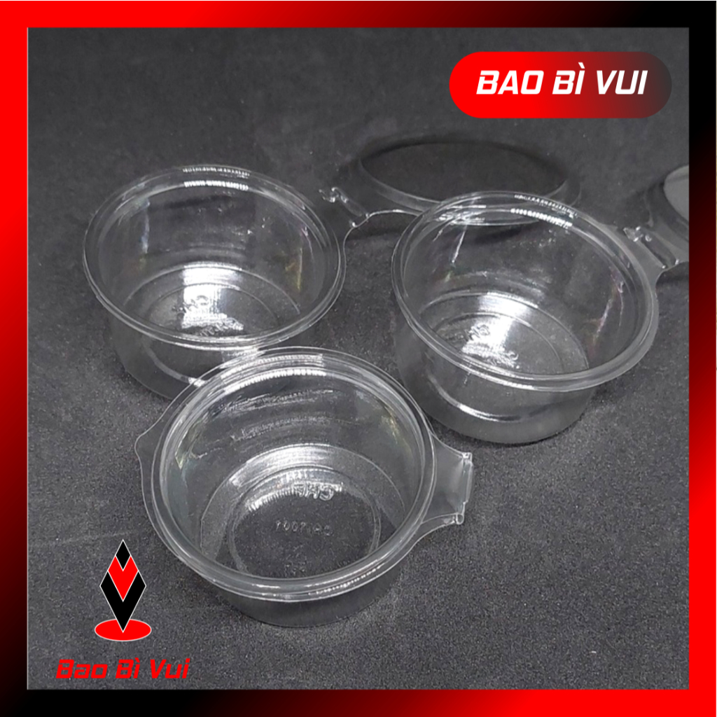 [ 50 ] Hũ nhựa nắp liền 2oz /4oz hũ đựng nước sốt