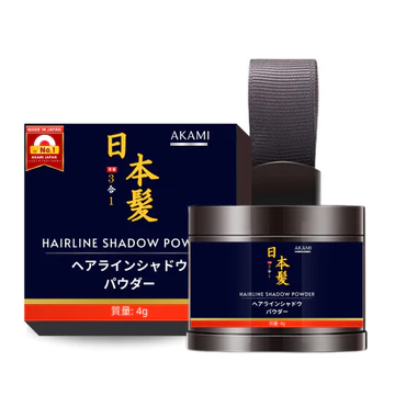 [Chính Hãng]Phấn phủ phấn chấm hói AKAMI 3 IN1 nhật bản che khuyết điểm, phấn che hói phủ bạc