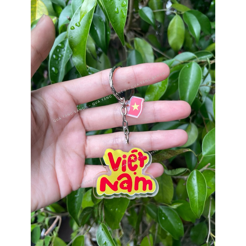 Móc khoá 2 mặt Tổ quốc Việt Nam 🇻🇳- Quà Tặng Sango