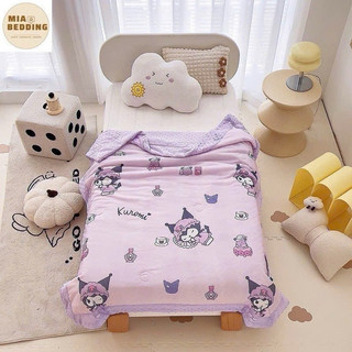 Chăn thun lạnh hình kuromi , Melody đáng yêu cho bé kích thước 1mx1m4