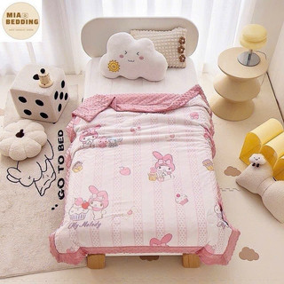 Chăn thun lạnh hình kuromi , Melody đáng yêu cho bé kích thước 1mx1m4