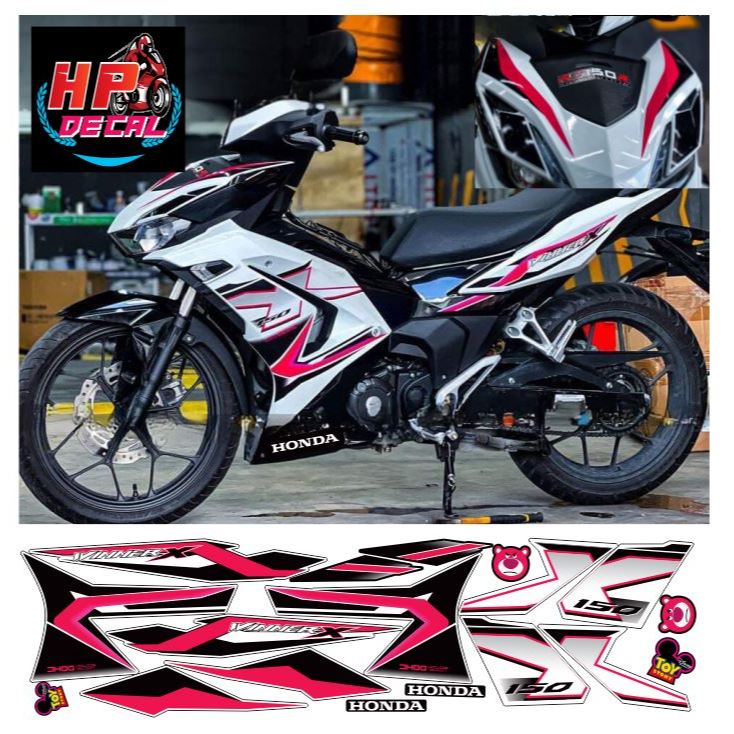 tem winner x v3 trắng đen hồng mẫu 17 decal rời 3 lớp | Shopee Việt Nam