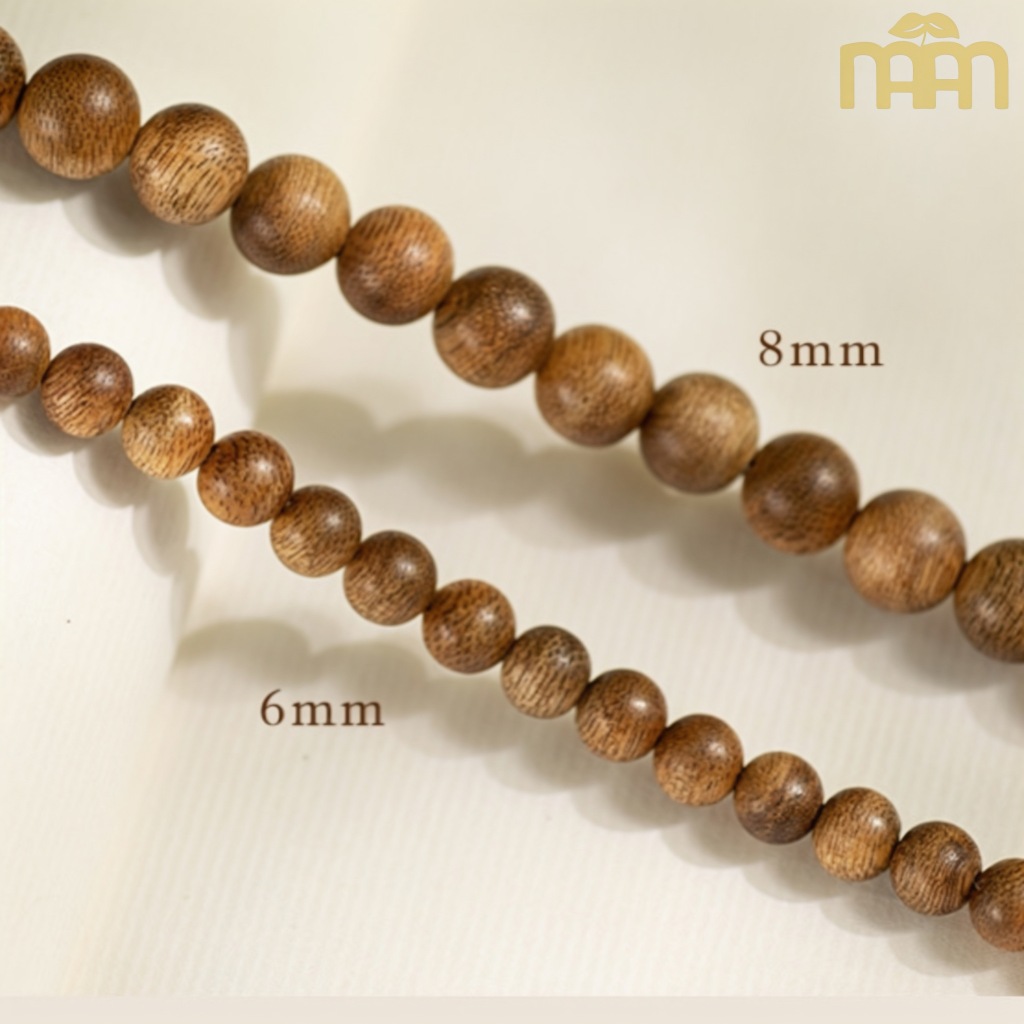 Vòng Tay Trầm Hương 108 Hạt Phong Thủy May Mắn, Bình An, Tài Lộc, Vòng Tay Phong Thủy Cho Nam, Nữ