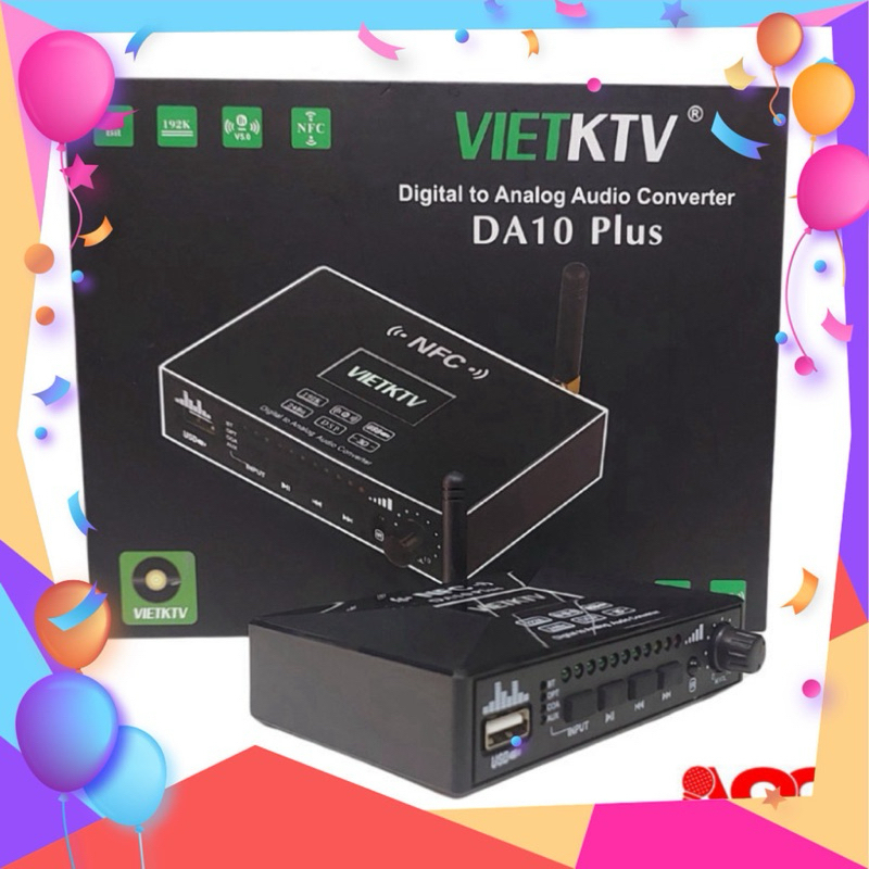 Bộ giải mã âm thanh VietKTV DA10 Plus - Hàng Chính Hãng 2026