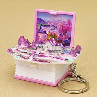 Móc Khóa Quyển Sách 3D Gấp Gọn - Mini Book Keychain - Dây Treo Túi - Quà Tặng Trang Trí Ý Nghĩa