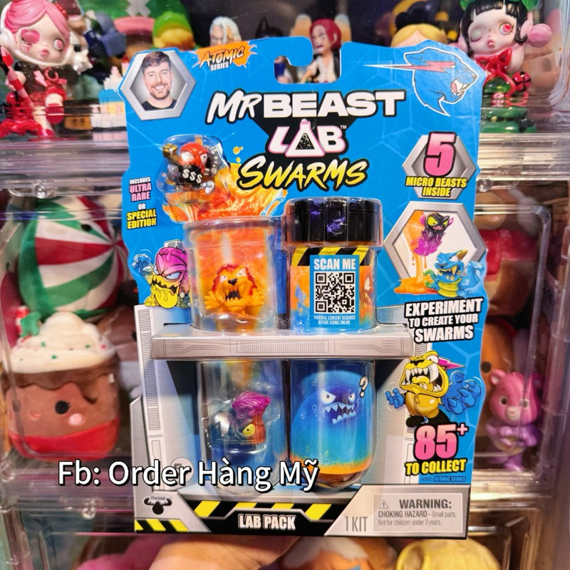 [Hàng Mỹ] MrBeast Lab Swarms Lab Five Pack Series 2, 1 Inch MrBeast ...