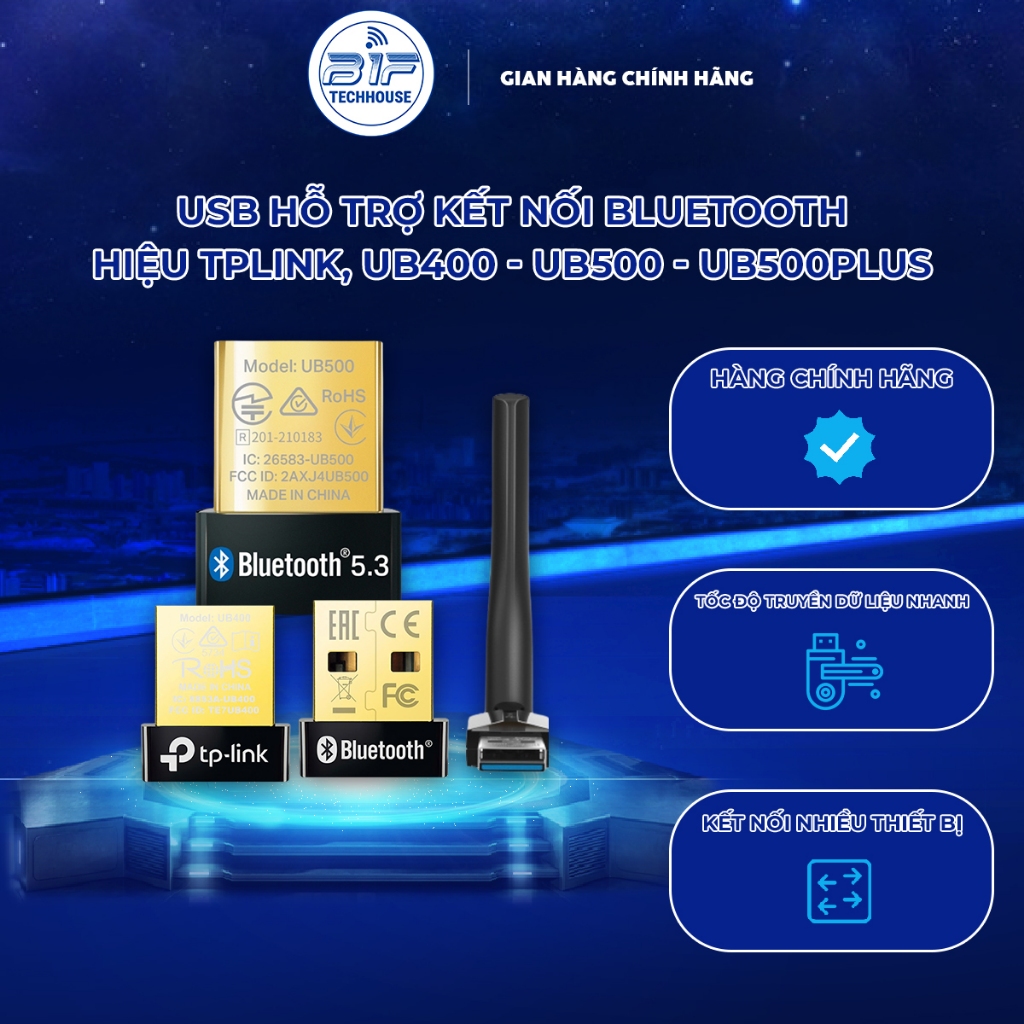 USB Bluetooth 5.3 Nano TP-Link UB500/TP-Link UB500 Plus – Tương Thích ...