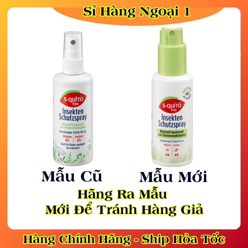 Xịt chống muỗi, kem bôi côn trùng đốt, thanh lăn và gel bôi muỗi đốt Squito Free cho bé từ sơ sinh của Đức- Date mới