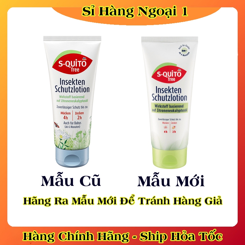 Xịt chống muỗi, kem bôi côn trùng đốt, thanh lăn và gel bôi muỗi đốt Squito Free cho bé từ sơ sinh của Đức- Date mới