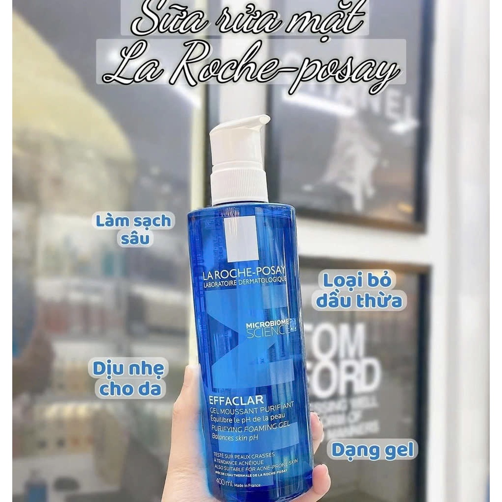 Ảnh Gel Rửa Mặt La Roche-Posay Effaclar +M Purifying Foaming Gel Cho Da Dầu, Nhạy Cảm 400ml 1