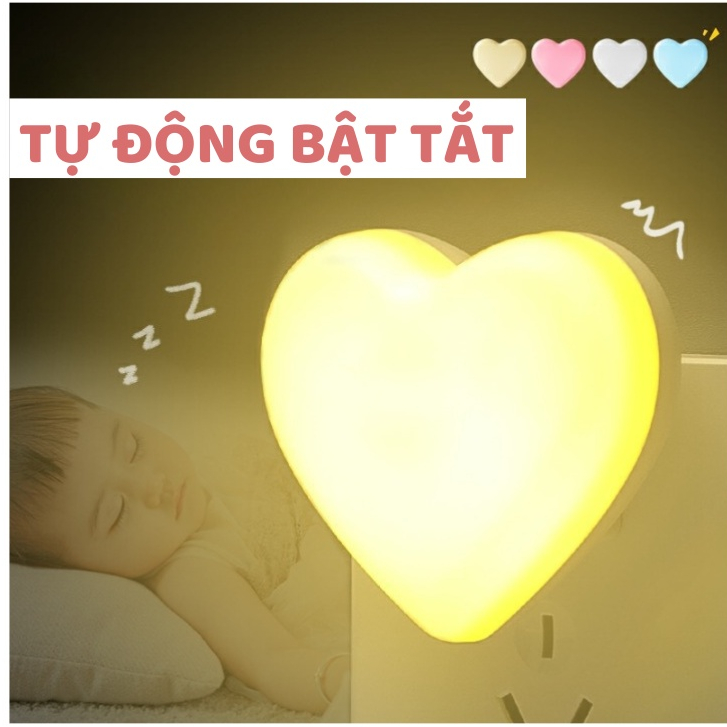 Đèn Ngủ Cảm Ứng Ánh Sáng Tiết Kiệm Điện Năng, Bóng Ngủ Decor Phòng Nhiều Mẫu Dễ Thương