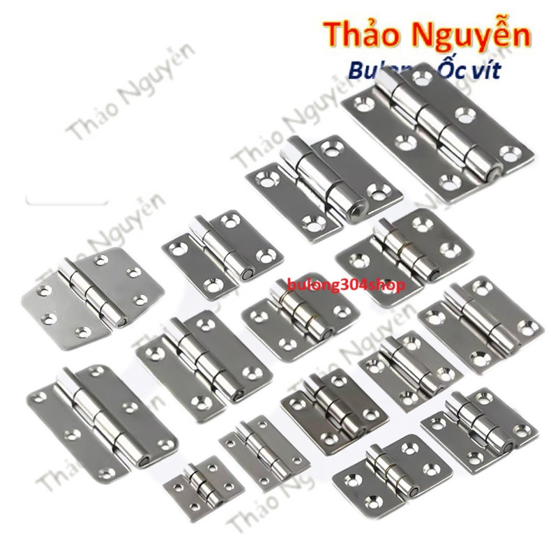 Bản lề lá inox, bản lề cửa inox 304 nhiều kích thước | Shopee Việt Nam