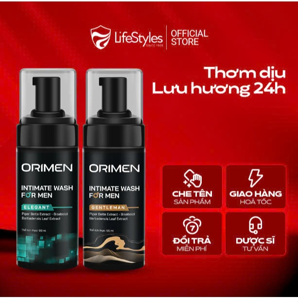 Ảnh Bọt vệ sinh nam sữa tắm gội toàn thân cho nam giới 3in1 Orimen lưu hương quyến rũ mạnh mẽ 2