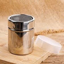 Lọ Rắc Bột Cacao Matcha Inox Có Nắp - Dụng Cụ Pha Chế Tiện Lợi, Đa Năng