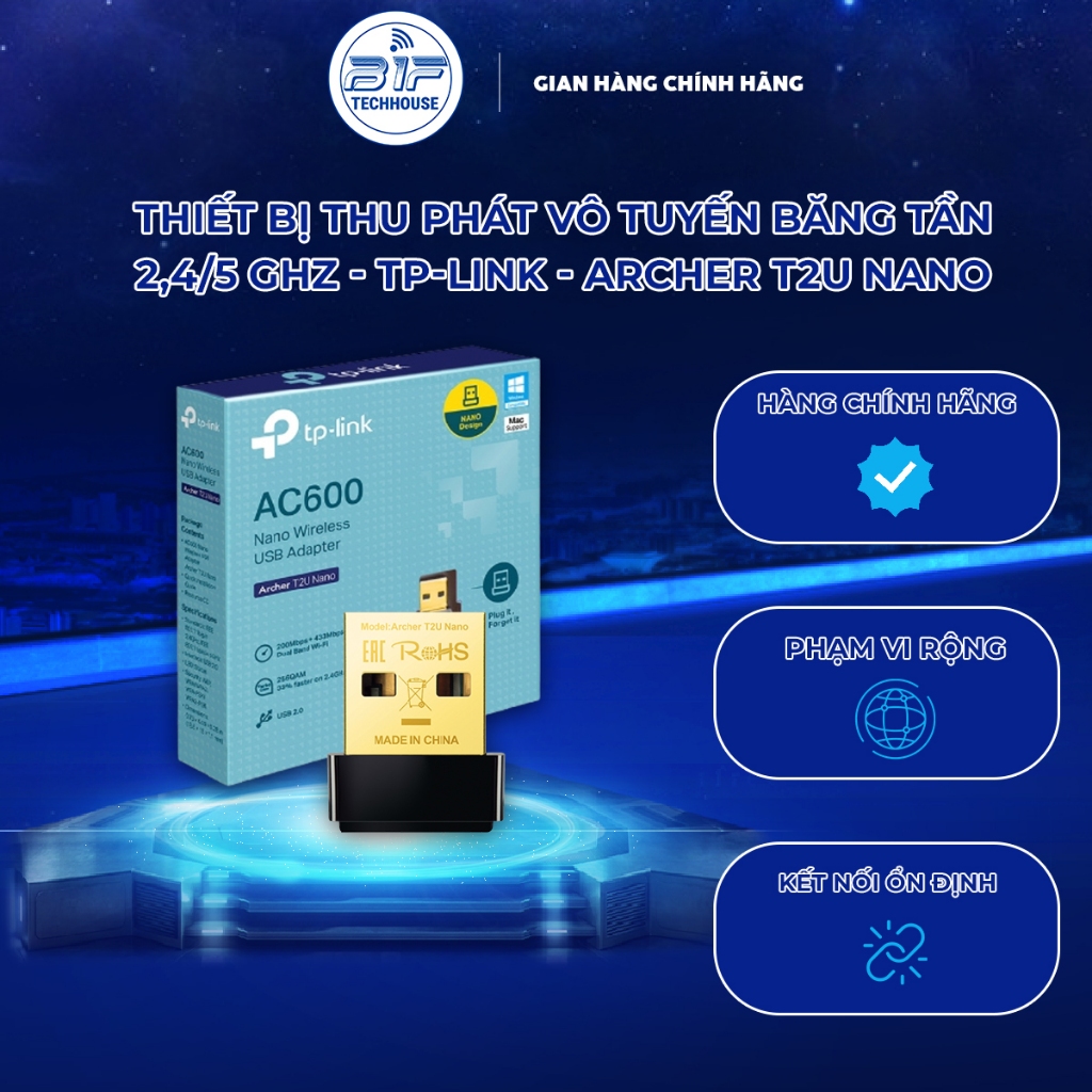Bộ Chuyển Đổi USB Wi-Fi TP-Link TL-Archer T2U Nano – Tốc Độ Cao - Chính ...