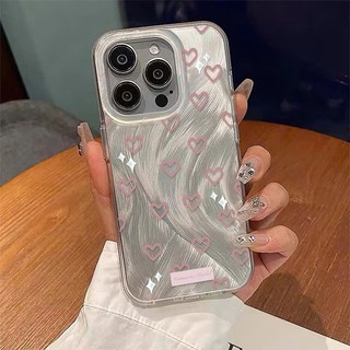 Ốp Lưng iPhone Silicon Tim Blink Ánh Bạc, Chống Sốc, Bảo Vệ Camera - iP X/XS/XR/11/12/13/14/15/16/17/Plus/Air/Pro/Max