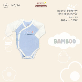 BST body chip dài tay Mẹ và con + mềm mịn, tiện lợi, an toàn cho bé trai bé gái từ 0-9 tháng tuổi