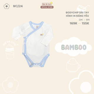 BST body chip dài tay Mẹ và con + mềm mịn, tiện lợi, an toàn cho bé trai bé gái từ 0-9 tháng tuổi