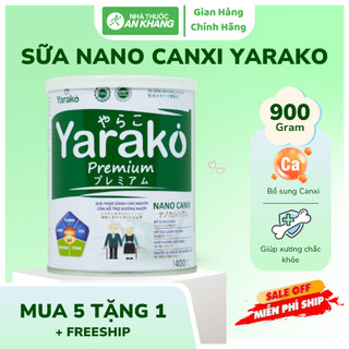 Sữa Dinh Dưỡng Yarako Nano Canxi – Bổ Sung Canxi, Hỗ Trợ Xương Khớp, Tăng Cường Sức Khỏe - Lon 400/900G