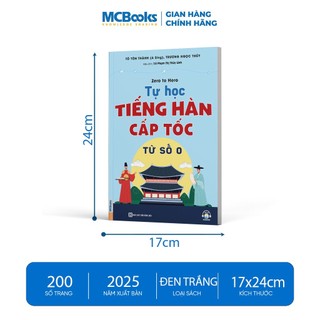 Sách - Zero To Hero Tự Học Tiếng Hàn Cấp Tốc Từ Số 0