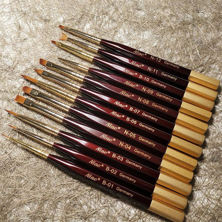 Cọ Niao vẽ nail chính hãng - cọ nét , cọ hoa cúc các loại vẽ móng
