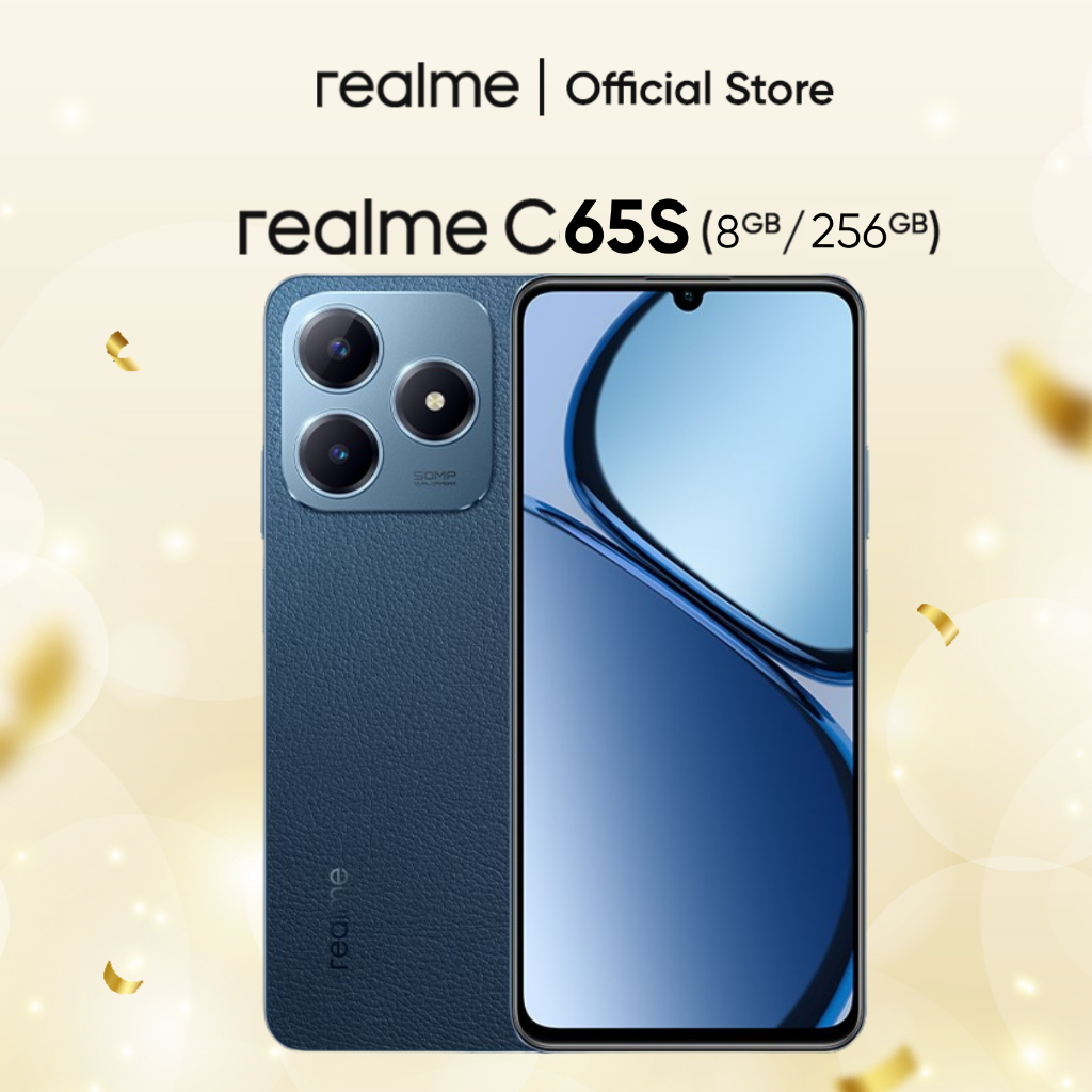 Điện thoại thông minh realme C65S 8GB-256GB Pin bền bỉ sạc nhanh 45W ...