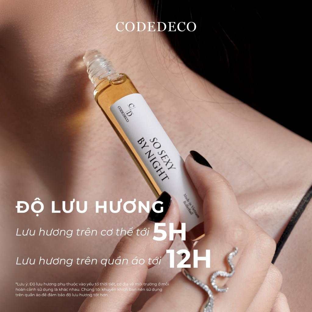 Ảnh Tinh dầu thơm nữ CODEDECO So Sexy By Night 10ml dạng lăn - Ngọt ngào, Quyến rũ 4