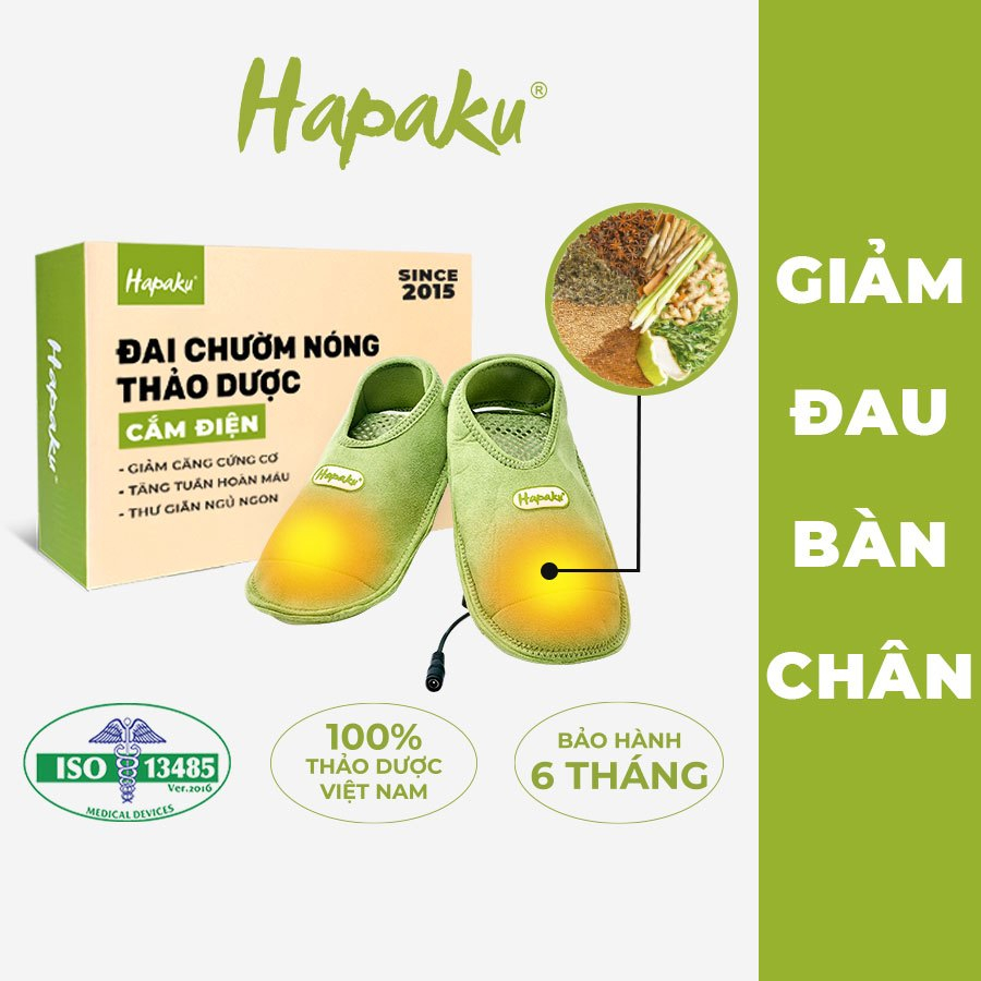 Ảnh Đai Chườm Nóng Thảo Dược Bàn Chân Hapaku, Giảm Nhức Mỏi Tê Lạnh Bàn Chân, Làm Nóng Bằng Điện 1