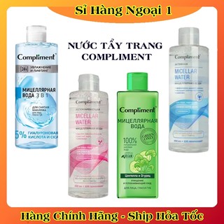 Nước Tẩy Trang Compliment Micellar Water Dịu Nhẹ, Sạch Sâu Dành Cho Da Mụn Và Da Nhạy Cảm 400ml của Nga