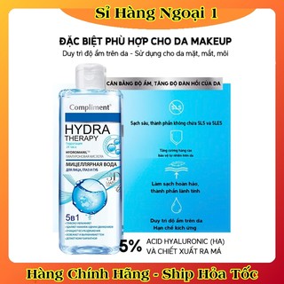 Nước Tẩy Trang Compliment Micellar Water Dịu Nhẹ, Sạch Sâu Dành Cho Da Mụn Và Da Nhạy Cảm 400ml của Nga