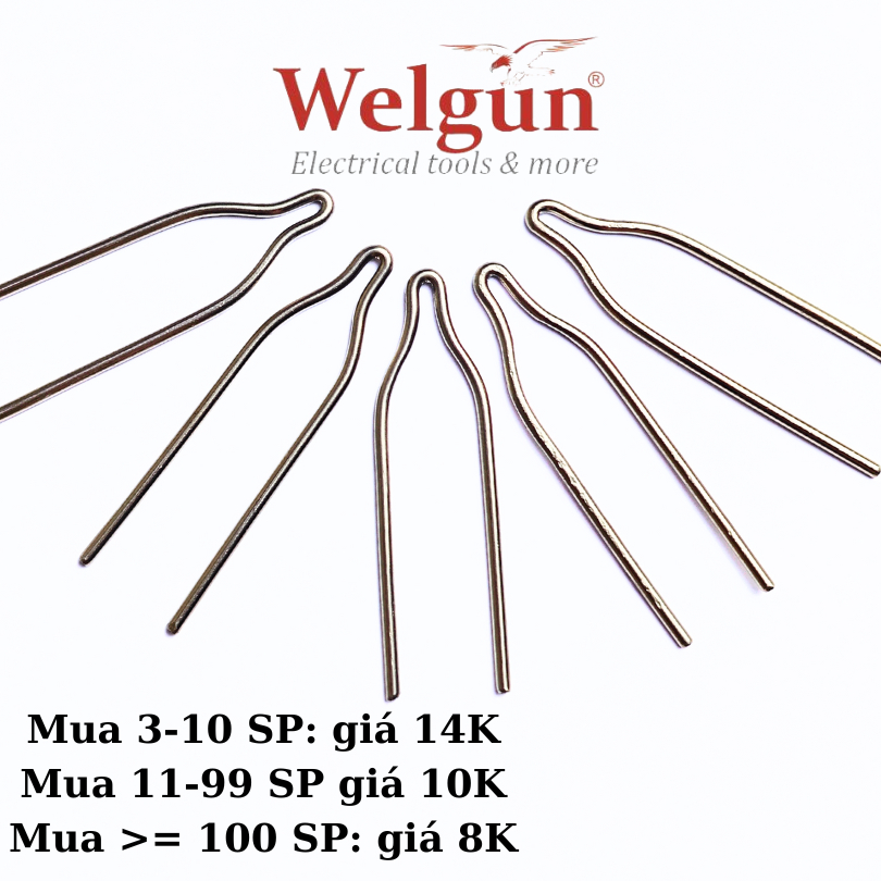 Đầu hàn dây Đồng C20(1.8mm) Welgun dùng cho Máy 130W Welgun và máy hàn xung biến áp cơ như Tệp, Bách Khoa, Weller...