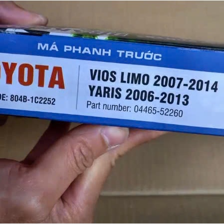 Má phanh trước Toyota Vios Limo (2007-2014), Yaris (2006-2013)