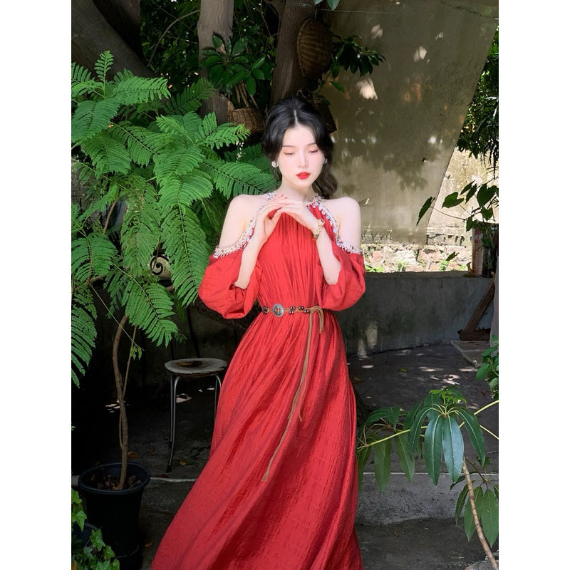 Đầm Suông Phối Belt Phong Cách Du Mục Style Bohemian Thổ Cẩm