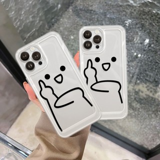 Ốp Lưng iPhone Finger Viền Thẳng Chống Sốc, Trong Suốt Bảo Vệ Camera - iP 7/8/X/XS/11/12/13/14/15/16/17/Plus/Pro/Max/Air