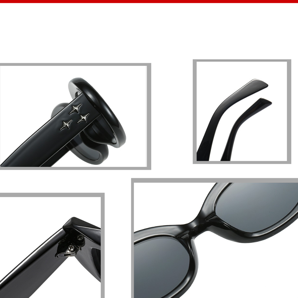 Kính râm mát nam nữ mắt tròn thời trang chống tia UV Braby Glasses gọng nhựa cao cấp thiết kế sang trọng KR55